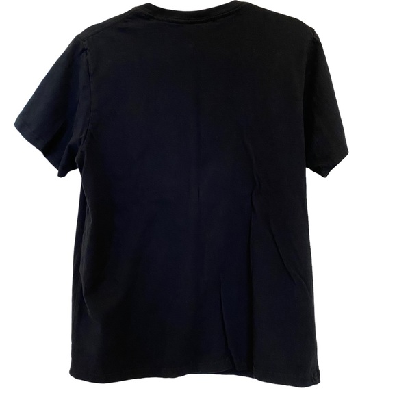 BTS Womens Love Yourself Black Graphic Print Ombre Pastel Band T-Shirt L - Picture 2 of 7